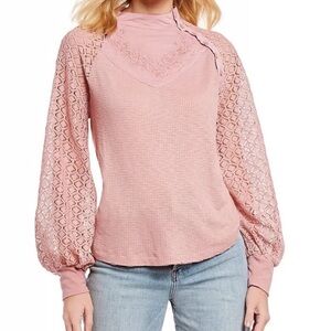 Free People “Sweetest Thing” Thermal Top Size M